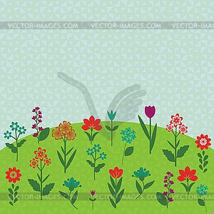 Floral background - vector image