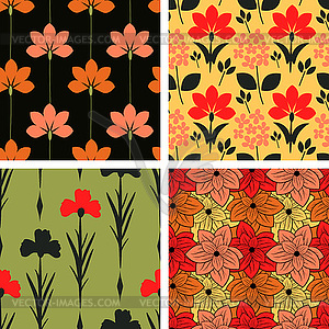Patterns set - vector EPS clipart
