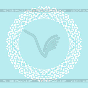 Round frame - vector image