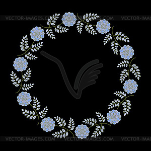 Floral frame - vector image