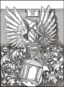 Albrecht Dürer's coat of arms - vector clipart