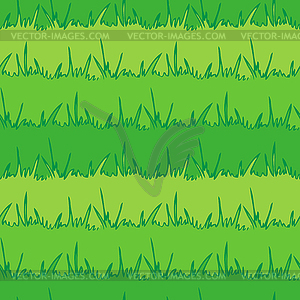 Seamless vegetation background. Green grass - vector image
