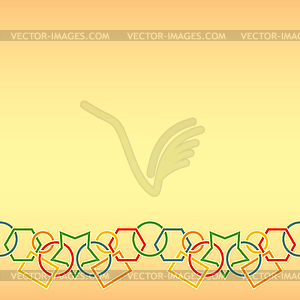 Бесшовный фон с фигурным разноцветным цепи - клипарт в векторе / векторное изображение