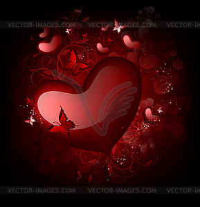 Фон на День Св. Валентина  - рисунок в векторном формате
