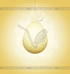 Easter Golden Egg - vector clipart / vector image