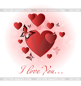 Valentine`s Card - vector image