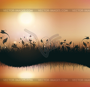 Summer Background - vector clipart / vector image