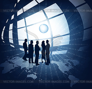 Business people - royalty-free vector clipart