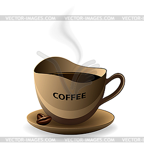 Чашка с кофе - клипарт в векторном формате
