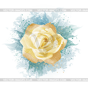 Yellow Rose - vector image