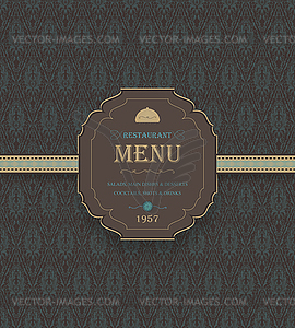 Vintage Restaurant Menu - vector image