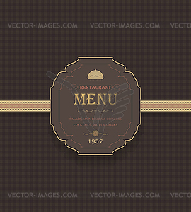 Vintage Restaurant Menu - vector image