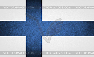Гранж флаг Финляндии - векторная графика