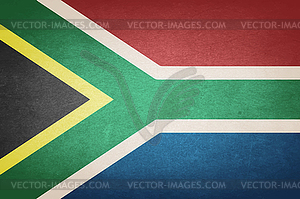 Grunge Flag Of South Africa - vector clipart