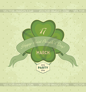 Saint Patrick`s Day Background - vector image