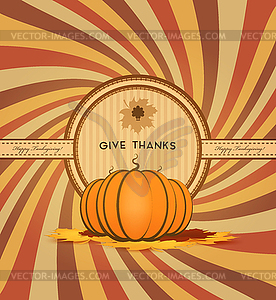 Happy Thanksgiving - vector clipart