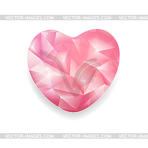 Abstract Crystal Heart - vector clipart / vector image