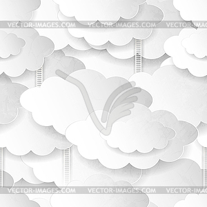 Seamless Cloudy Background - vector clipart