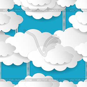 Seamless Cloudy Background - vector clipart