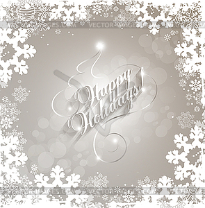 Happy Holiday Christmas And New Year - royalty-free vector image