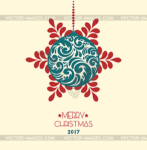 Christmas Holiday Winter Background - vector image