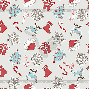 Christmas Seamless Pattern - vector image