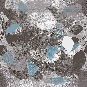 Seamless Abstract Floral Pattern - vector image