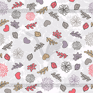 Valentine`s Pattern - color vector clipart