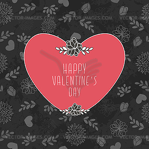 Valentine`s Card - vector image