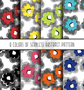 Fashion Simple Print Floral Abstract Pattern - vector clip art