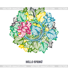 Floral Spring Design - vector clipart