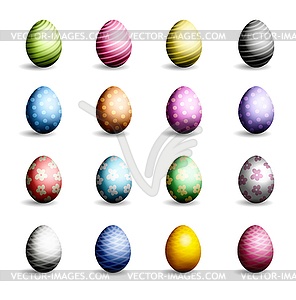 Set of Easter eggs - vector clipart