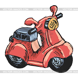 Toy scooter - vector image