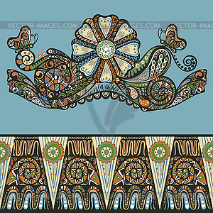 Abstract design ornament floral pattern - vector clip art