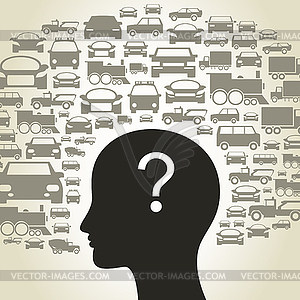 Car background - vector clip art