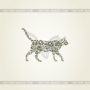 Cat business - vector image