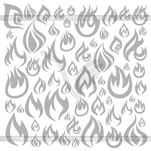 Fire background - vector clipart / vector image