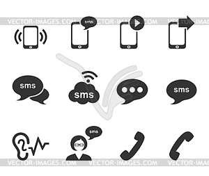 Message an icon - vector image