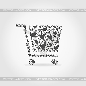 Sale bird - vector clipart / vector image