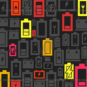 Battery background - royalty-free vector image