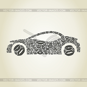 Car lip - vector image