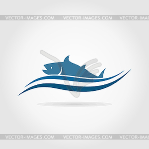 Fish an icon - vector image