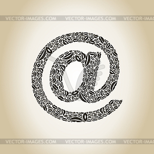 Mail lip - stock vector clipart