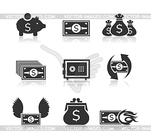 Money an icon - vector image