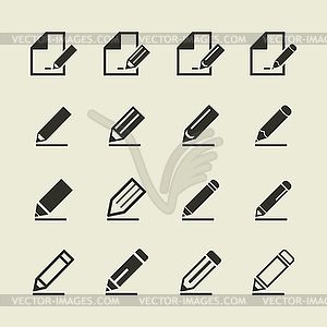 Pencil an icon - vector image