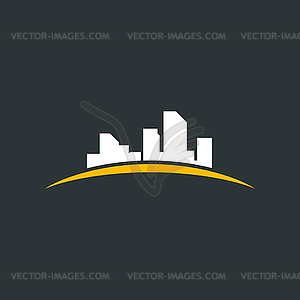 Abstract city - vector EPS clipart