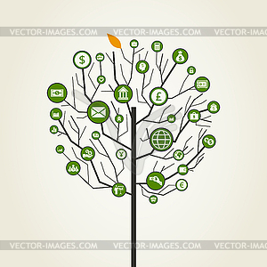 Бизнес дерево - векторное изображение EPS