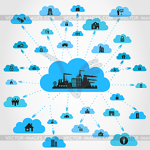 House cloud - vector image