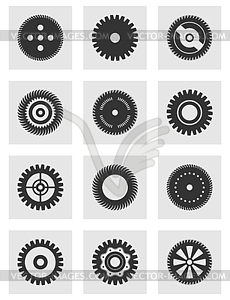 Gear wheel an icon - vector image