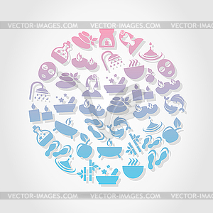 Spa circle - vector clipart